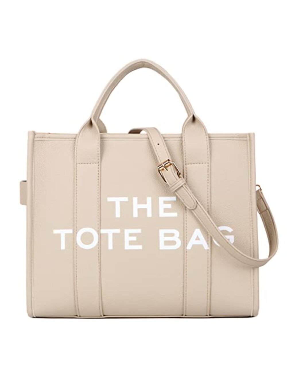 Canvas Tote Bag with Zipper | Top-Handle Crossbody Purse for Travel Work
